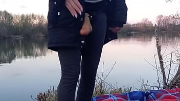 I fuck your ass like my lover fucked me, at the lake  (Pegging, Milf, Outdoor, Amateur)