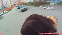 Busty babe pov banged by stranger on spycam