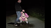 Cum Loving Step Mom Blowjob his step son in public road